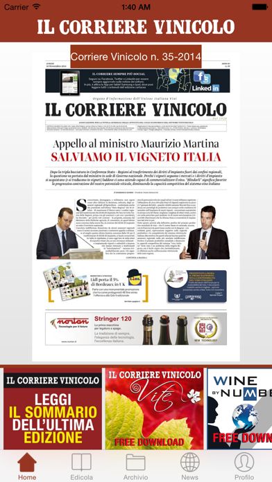 How to cancel & delete Corriere Vinicolo from iphone & ipad 1