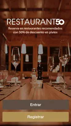 Captura 1 Restaurant50 - reserva en restaurantes recomendados de Sevilla, Madrid, Málaga y Valencia iphone