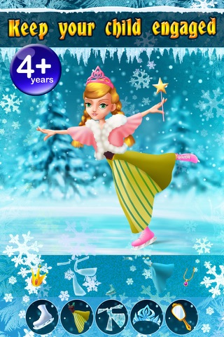 My Ice Skating Snow Princesses Dress Up Game - Advert Free App screenshot 2
