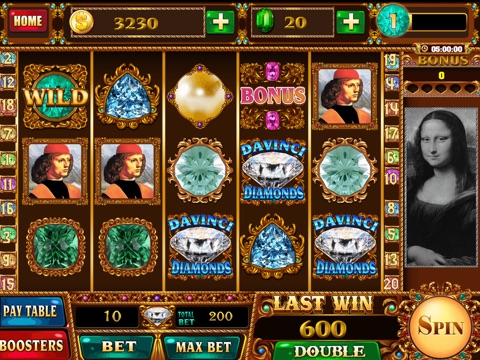 Slots - DaVinci Diamonds HD screenshot 2