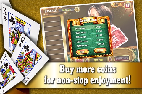 Monte Carlo Hi-lo Cards FREE - Live Addicting High or Lower Card Casino Game screenshot 4