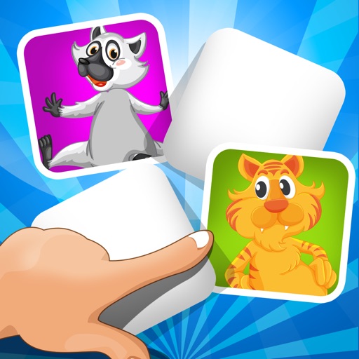 A Matching Game for Children: Learning with animals of the forest icon
