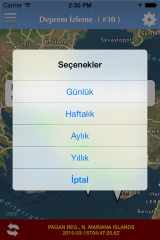 Deprem İzleme screenshot 4