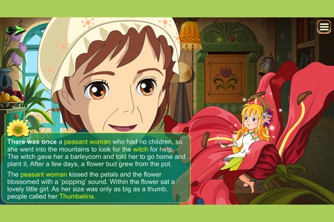 Thumbelina Story Book screenshot 2