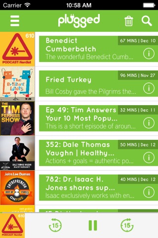 Plugged - Stream Podcasts, Music & More Free screenshot 4