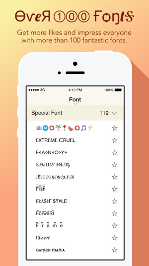 Fantastic Fonts FREE - Chat to Friends with Cool Text(圖2)-速報App