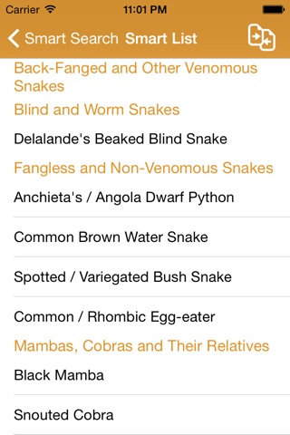 Snakes of Southern Africa Lite screenshot 3