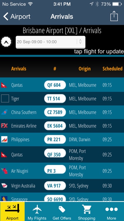 Brisbane Airport Pro (BNE) Flight Tracker - all Australian airports