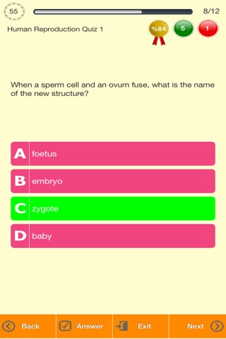 Human Reproduction Quizzes screenshot 2