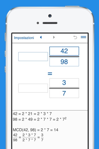 Simplify fractions - reducing fraction calculator screenshot 2