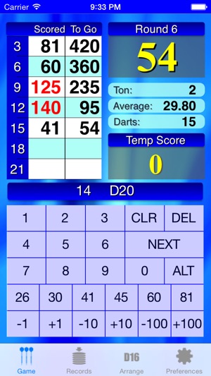 Hard darts scorer