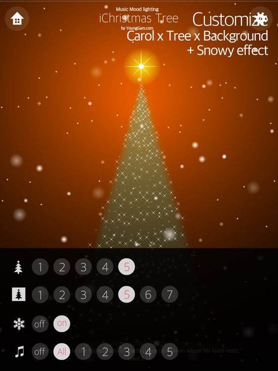 iChristmas Tree HD Lite : Music mood lighting, Christmas Carol & Animation Screen screenshot-4