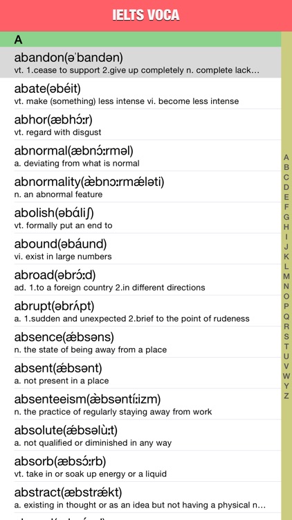 IELTS VOCA - the bare essentials