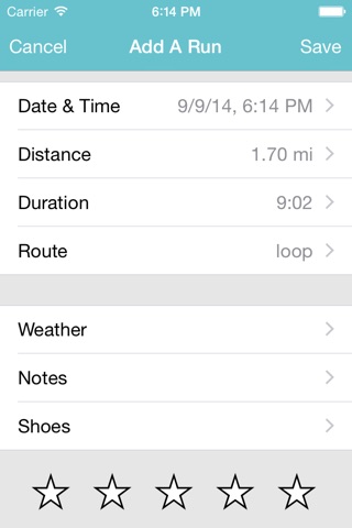 LogMyRun screenshot 4