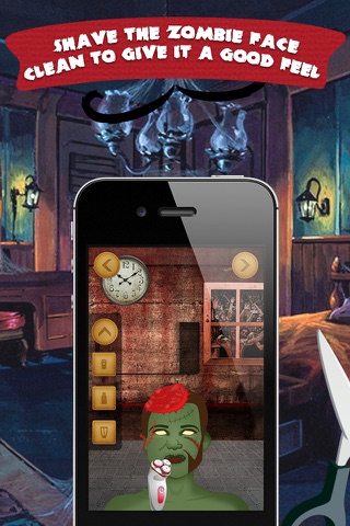 Spooky Zombie Barber Lite screenshot 4