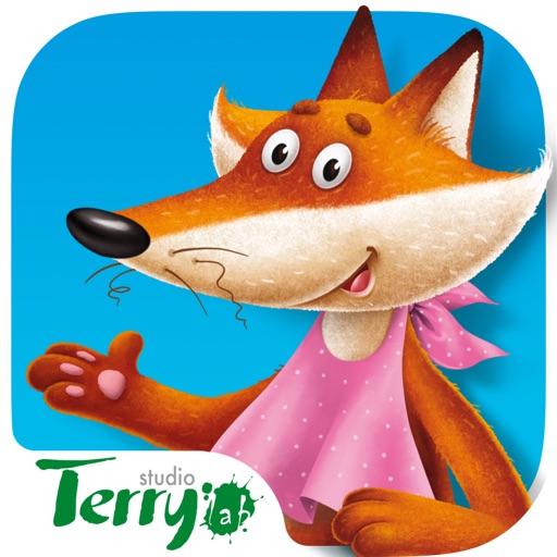 Fairy tales for children: Fox and Stork.