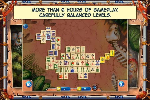 Jurassic Mahjong Solitaire Free screenshot 3