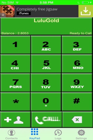 LuluGold Dialer screenshot 2