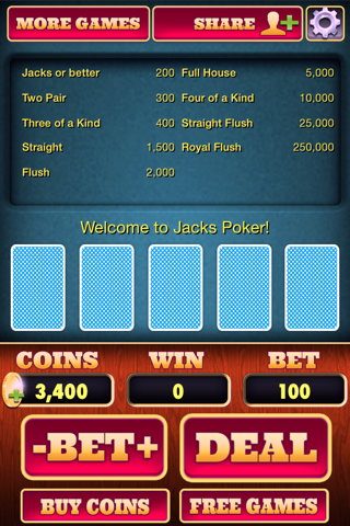 Jacks Poker screenshot 2