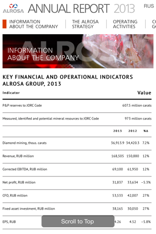 Годовой отчет АЛРОСА 2013 screenshot 2
