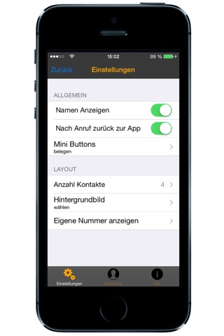 TelFav 2.0 - Einfache Favoriten Telefonbuch Kurzwahl (Direktwahl) Bildtelefon App mit integrierter Notruf Schnellwahl auch für Kinder und Senioren screenshot 4