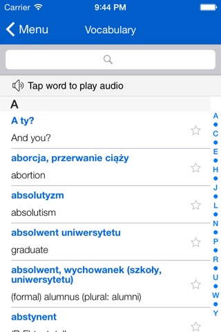 eTutor Angielski A2 for iPhone screenshot 3