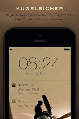 Snoozr Aviator - Smart Vintage Alarm Clock screenshot 4