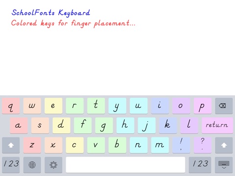 SchoolFonts Keyboard - Lowercase and Uppercase screenshot 3