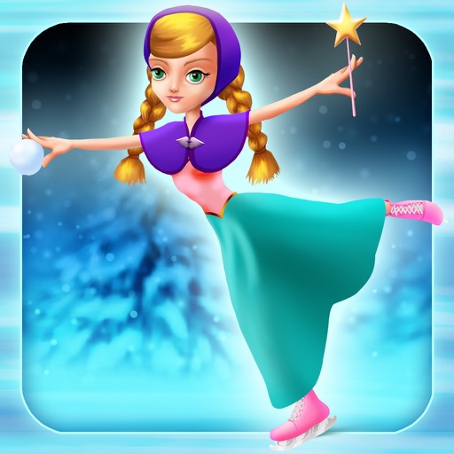 My Ice Skating Snow Princesses Dress Up Game - Free App Icon