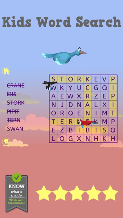 Kids Word Search - Word Find Puzzle for Kindergarten, First, and Second Grade for English Learning screenshot-4