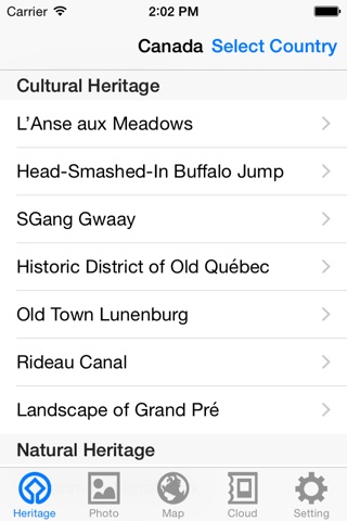 World Heritage in Canada screenshot 2