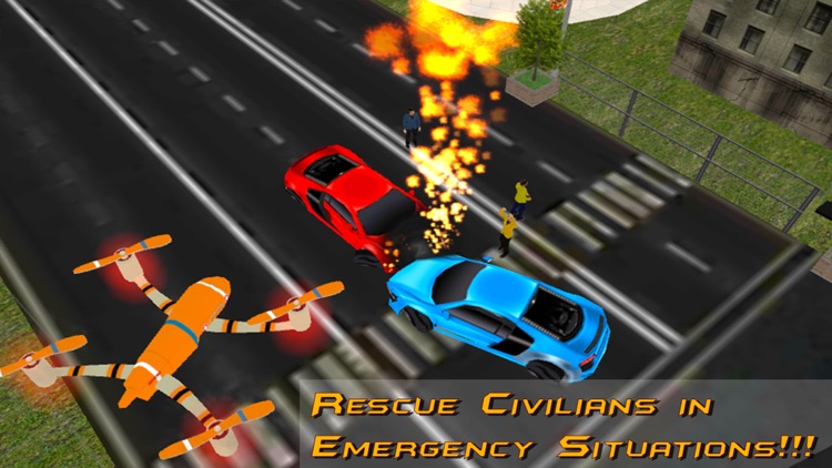 Rescue Drone Flight simulator 3D – Fly for emergency situation & secure people from fire screenshot-3