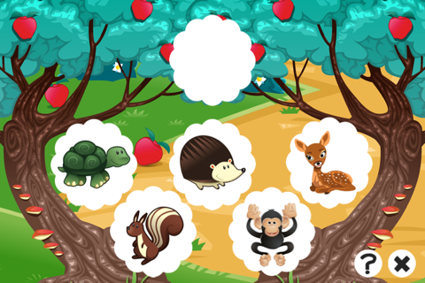 Animal game for children: Find the mistake in the forest screenshot 2