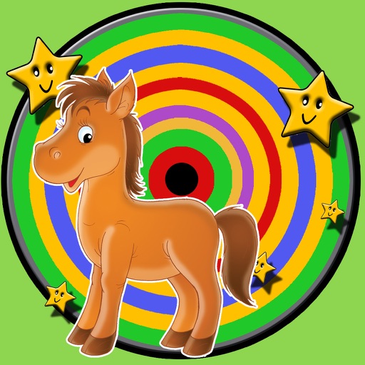 horses and darts for children - no ads icon