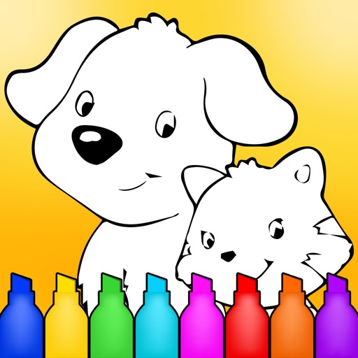 Little Pet Coloring - Learn Free Amazing HD Paint & Educational Activities for Toddlers, Preschool & Kindergarten Kids Icon