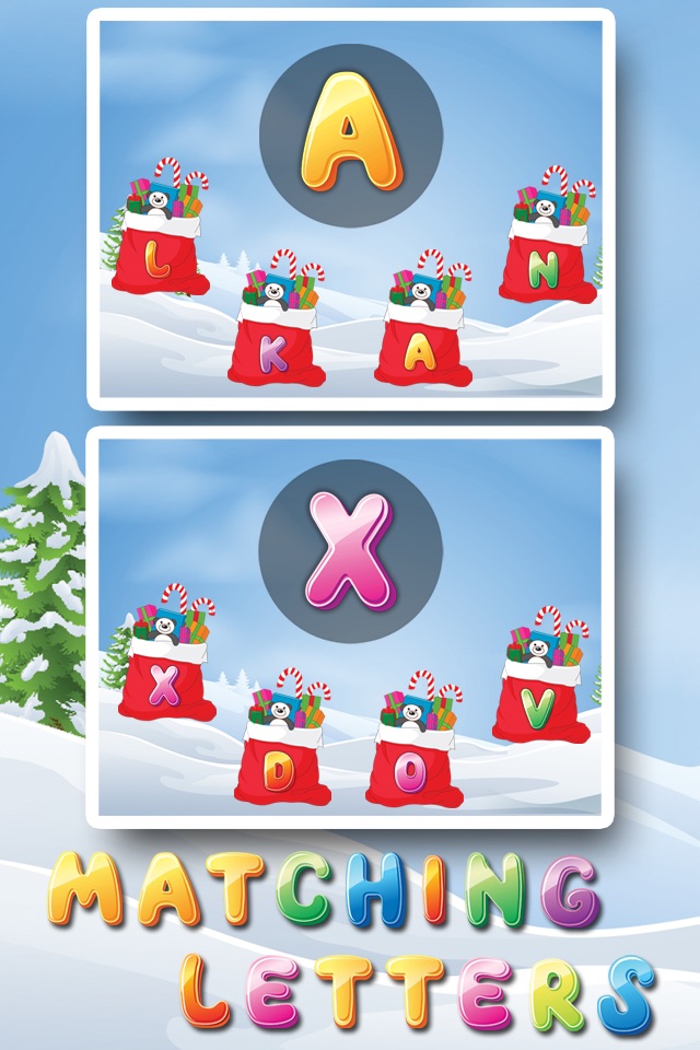 Letters with Santa Free - Kids Learn Alphabet and Letters screenshot 3