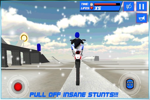 Snow Bike Stunt Simulator 3D screenshot 2