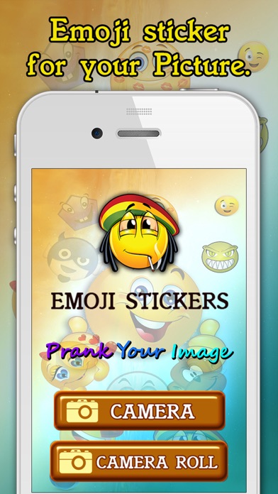 How to cancel & delete Emoji Camera Stickers: Add Cool Emoticon smiley Flirty Expression To Your Picture from iphone & ipad 1