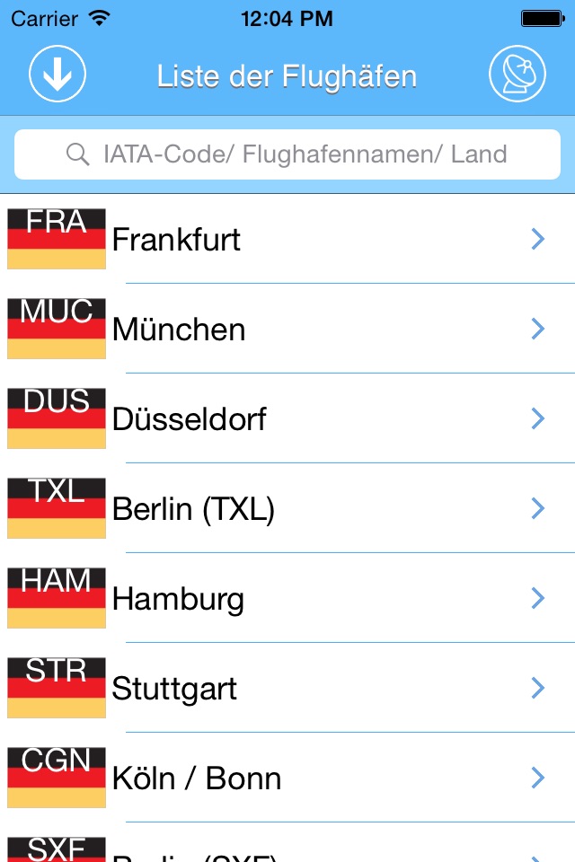 Flughafen DE Airport  iPlane Fluginformationen screenshot 3