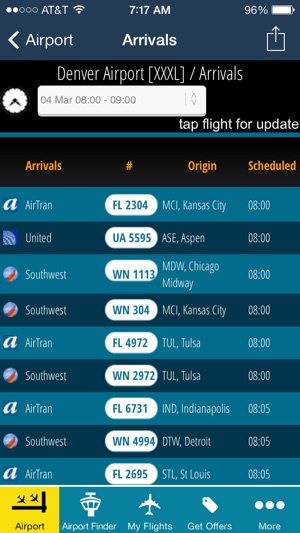 Denver Airport (DEN) Flight Tracker radar(圖3)-速報App