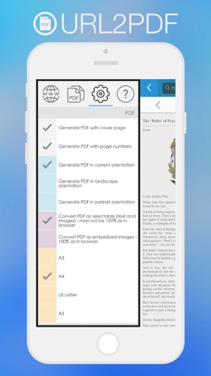 ‎URL2PDF - Web to PDF Converter Screenshot