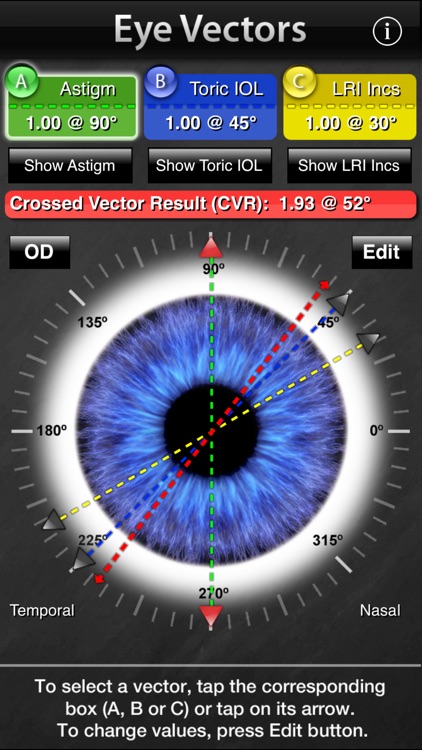 Eye Vectors - Astigmatism analysis.