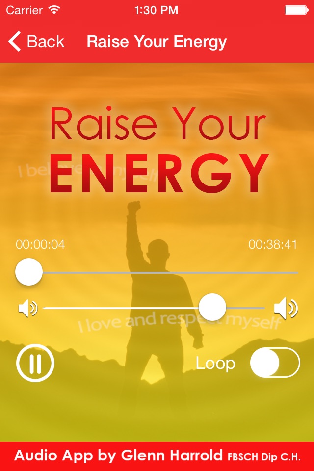 Raise Your Energy by Glenn Harrold: Self-Hypnosis Energy & Motivation screenshot 3