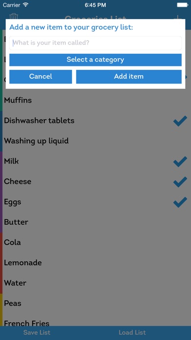 groceries list app price drops