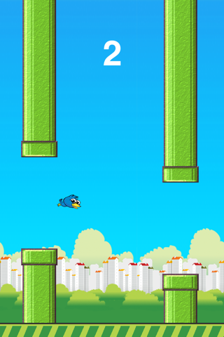 Flap Birdie Free - Blue bird back now screenshot 3