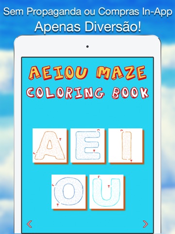 AEIOU Maze Coloring Book - Fun with the Vowels for Kids and Toddlers screenshot 2