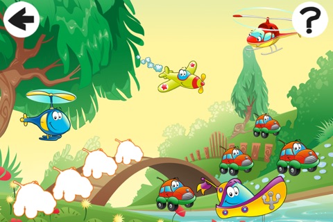 Animated Kids Game: Sorting all Vehicles, Air-plane and Car-s screenshot 2