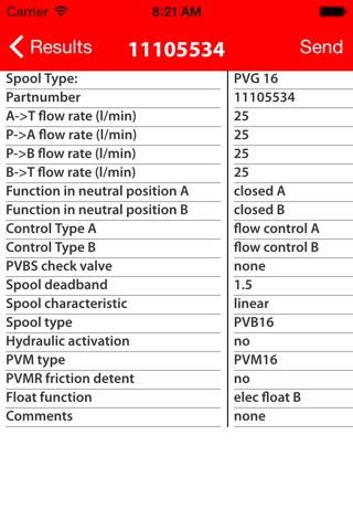 Danfoss Power Solutions Main Spool Selector screenshot 4