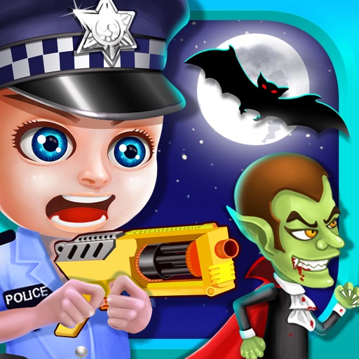 Crazy Policeman Hero - Vampire Rescue icon
