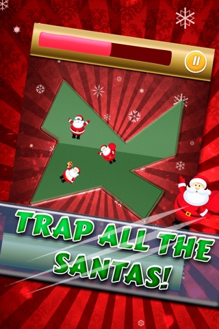 Christmas Swipe - Happy Santas Slice Game! screenshot 2